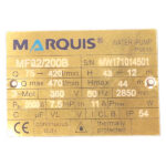 پمپ فلنچی 7.5 اسب 46 متری سه فاز مارکوئیس مدل MF32/200B MARQUIS - Image 2