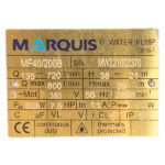 پمپ فلنچی 7.5 اسب سه فاز مارکوئیس مدل MF40/200B - Image 2