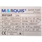 پمپ 4 اینچ 3 اسب مارکوئیس مدل MHF6/AR MARQUIS - Image 2