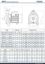پمپ نیم اسب بشقابی مارکوئیس مدل MCP130 MARQUIS - Image 2
